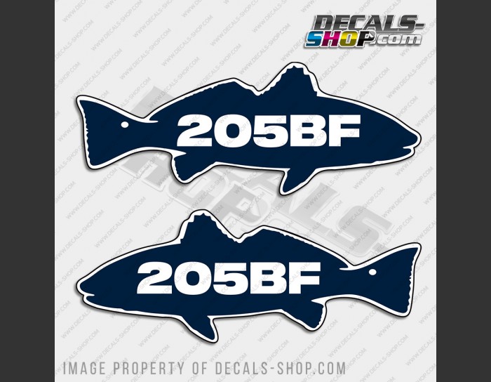Sea Fox 205BF Boat Logo Decal Set of 2 x 8" Sea Fox 205BF Boat Logo Decal Set of 2 x 8"